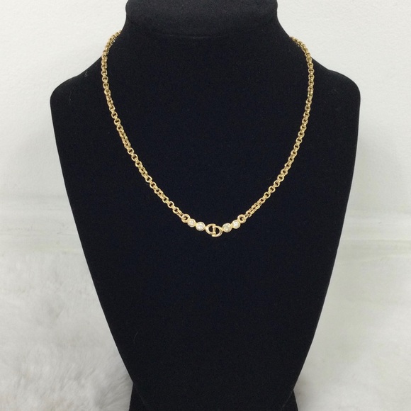 Dior Jewelry - Dior Gold Necklace with Silver Accents